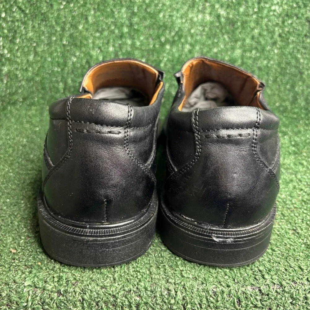 Johnston Murphy XC4 Waterproof Leather Bicycle Toe Loafer Black Mens Size 11.5